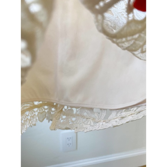 THE IMPECCABLE PIG Women's Cream Lace Sleeveless Mini Sheath Dress size M - Picture 9 of 11